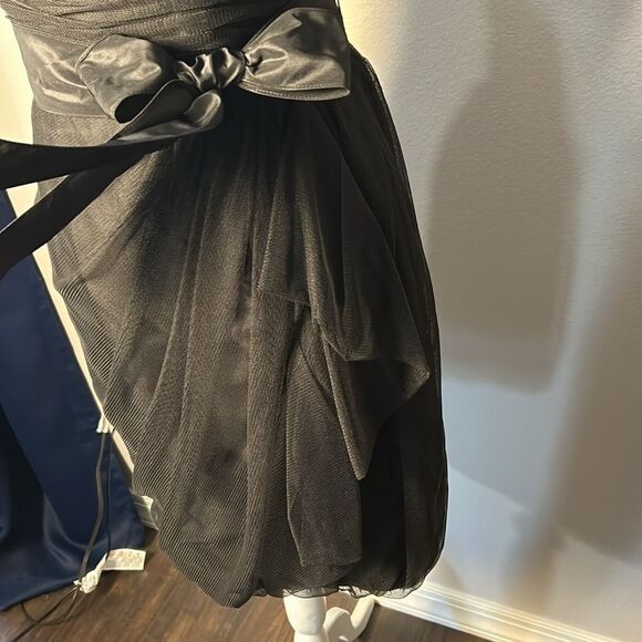 White by Vera Wang Bobbin Net Dress with Illusion Neckline sz S 4 - Picture 7 of 8